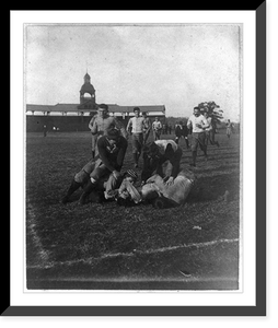 Historic Framed Print, [Yale Univ. football game: closer view of scrimmage],  17-7/8" x 21-7/8"