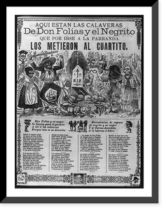 Historic Photo Print - Aquí estan las calaveras de Don Folias y el