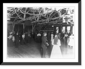 Historic Framed Print, U.S. Naval Academy, [Annapolis, Md.]: Ball room,  17-7/8" x 21-7/8"