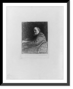 Historic Framed Print, [Portrait of S. R. Koehler],  17-7/8" x 21-7/8"