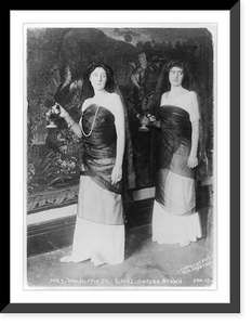 Historic Framed Print, [Mrs. William Hoppin, Jr. and Mrs. Gordon Brown in Greek Pageant],  17-7/8" x 21-7/8"