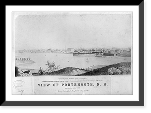Antique Working Life - View of Portsmouth, N.H, 1873
