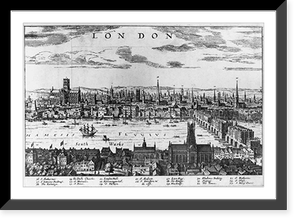 Historic Bird's Eye View - London bird's-eye view
