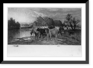 Historic Framed Print, When sunset guilds the western hills.,  17-7/8" x 21-7/8"