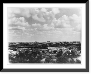 Historic Framed Print, [Peking, China]: Forbidden City walls,  17-7/8" x 21-7/8"