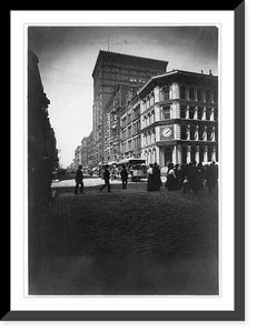 Historic Framed Print, Unity Building and Dearborn Street, Chicago,  17-7/8" x 21-7/8"