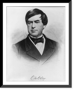 Historic Framed Print, Cassius Marcellus Clay, 1810-1903,  17-7/8" x 21-7/8"