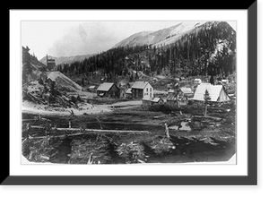 Historic Framed Print, [The Walsh mine at Ouray, Colorado: Red Mountain City, Colo.],  17-7/8" x 21-7/8"
