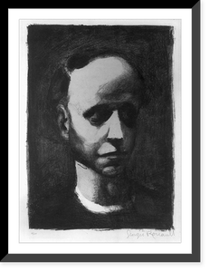 Historic Framed Print, [Self-portrait].Georges Rouault.,  17-7/8" x 21-7/8"