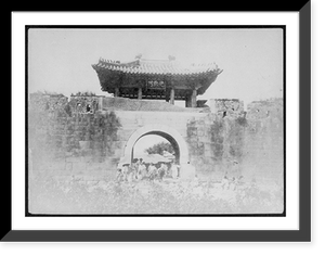 Historic Framed Print, North East City Gate, Seoul, Korea, 1896,  17-7/8" x 21-7/8"