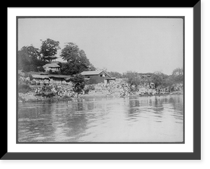 Pyring San, landing place at the river (Han), Seoul, Korea? Classic, Vintage Wall Art