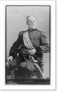 Vintage Americana Print - William Tecumseh Sherman, 1820