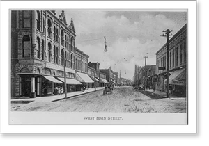 Antique City View - Trinidad, Colorado: West Main Street