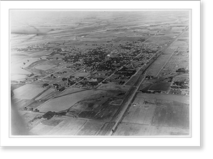 Antique Bird's Eye View - Colorado - Las Animas. Aerial view