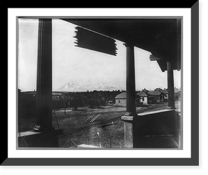 Spanish Peaks from Y.M.C.A. Club House, Cameron, Colorado, Antique Wall Art