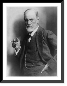 Historic Framed Print, Sigmund Freud, 1856-1939 - 3,  17-7/8" x 21-7/8"