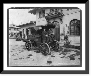 Historic Framed Print, Pan-American Exposition ambulance,  17-7/8" x 21-7/8"