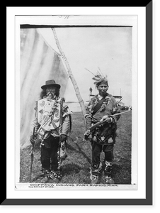2 Chippewa Indians, Park Rapids, Minn, Antique Print
