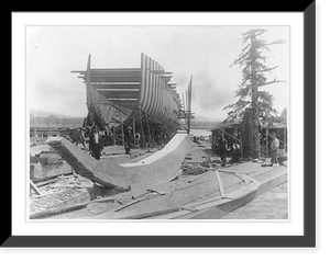 Dickie Co. shipyard, Raymond City, W. Va, Vintage Print