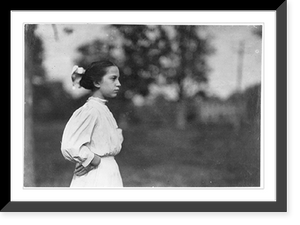 Lumina Demarais, admitted 12 years old Been doffing in Spring Mill all summer. Location: Winchendon, Massachusetts, Vintage Print