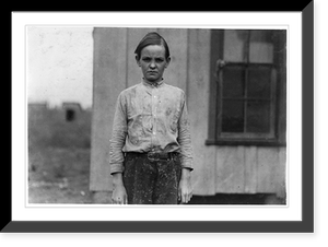 Charlie Lott a thirteen year old doffer in cotton mill at West. His Family Record says born March 12, 1900. Has been working for a year in the mill at Laurel, Miss. Classic, Antique Poster