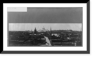 Historic Framed Print, Bird's-eye view of state capitol, St. Paul, Minnestoa,  17-7/8" x 21-7/8"