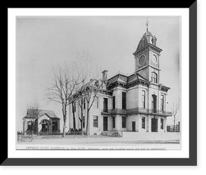Arkansas courthouses: Pine Bluff, Jefferson Co., over one hundered years old and in continuous use, Antique Wall Art
