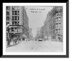 Historic Framed Print, Superior St., Duluth, Minn.,  17-7/8" x 21-7/8"