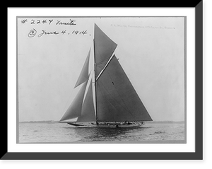 Historic Framed Print, [Sailing yachts on water: VANITE],  17-7/8" x 21-7/8"