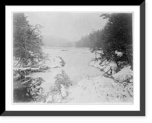Adirondack Mountains, N.Y. - winter scenes: Lake Tear of the Clouds, from the outlet, Vintage Poster