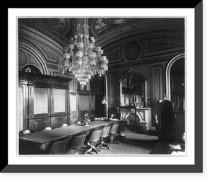 Historic Framed Print, D.C. Washington. Capitol. Interior. Senate Committee Room on D.C.,  17-7/8" x 21-7/8"