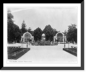 Historic Framed Print, Palermo, [Sicily, Italy]: Villa Guilia - Piazza del Centro,  17-7/8" x 21-7/8"