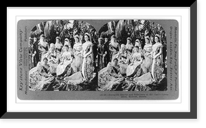 Historic Framed Print, European queens and princesses at the Czar's coronation, Moscow, Russia,  17-7/8" x 21-7/8"