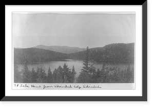 Adirondack Mountains, N.Y.: Lake Heart from Adirondack Lodge, Historic Reproduction