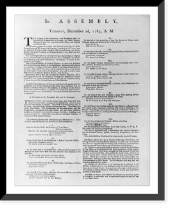 In Assembly, Tues., December 2nd, 1783, Antique Wall Art