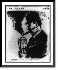 Historic Framed Print, I am the law"",  17-7/8" x 21-7/8"