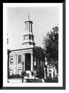 Historic Framed Print, Caledonia County Courthouse, St. Johnsbury, Vermont,  17-7/8" x 21-7/8"