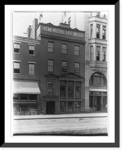 1319 F St., N.W., Washington, D.C., showing the Penn Mutual Life Insurance Co. building, Vintage Poster