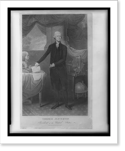 Antique Photo Print - Thomas Jefferson, President of the United States