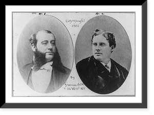 2 bust portraits: one of Dr. Walter M. Fleming and one of William J. Florence, Antique Print