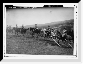 Historic Framed Print, On the Trail - Buffalo hunt,  17-7/8" x 21-7/8"