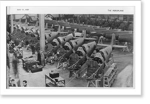 Vintage Industrial - Supermarine Spitfire fusilages under construction