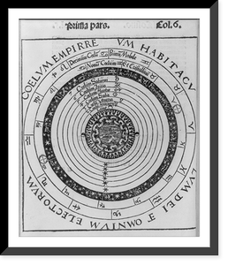 Historic Framed Print, [Cosmographical chart],  17-7/8" x 21-7/8"