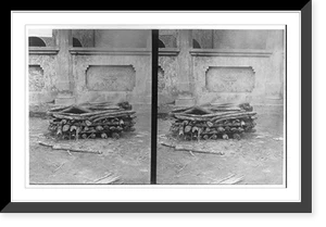 San Francisco earthquake: Burning a dead man on wood pyre Classic, Antique Wall Art