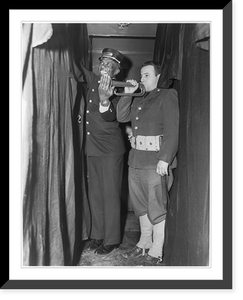 Transporting US Army troops in Pullman cars - 2, Historic Print