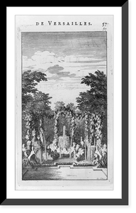 Historic Framed Print, [2 fountains, Versailles, France] - 2,  17-7/8" x 21-7/8"