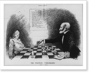 Historic Photo Print - The Political Chess-Board - Vintage Wall Art Gift
