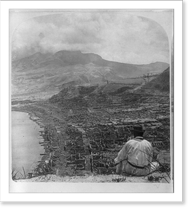 Vintage Photo Print - Views of Martinique after eruption of Mt. Pelee (1)