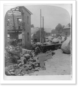 Vintage Photo Print - Views of Martinique after eruption of Mt. Pelee (2)