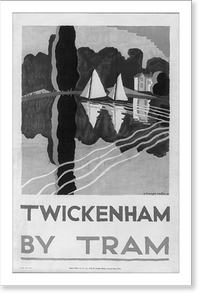 Vintage Americana Print - Twickenham by tram.E. McKnight Kauffer '24